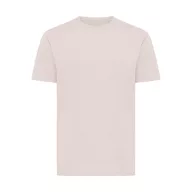   Tricou cu maneca scurta, la baza gatului, Casual, Unisex, iqoniq, 2410E19391, Bumbac, Roz cloud, M