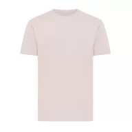   Tricou cu maneca scurta, la baza gatului, Casual, Unisex, iqoniq, 2410E19391, Bumbac, Roz cloud, M