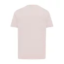 Tricou cu maneca scurta, la baza gatului, Casual, Unisex, iqoniq, 2410E19396, Bumbac, Roz cloud, 3XL