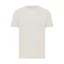 Tricou cu maneca scurta, la baza gatului, Casual, Unisex, iqoniq, 2410E19423, Bumbac, Crem, S