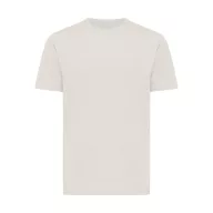   Tricou cu maneca scurta, la baza gatului, Casual, Unisex, iqoniq, 2410E19424, Bumbac, Crem, XL