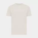 Tricou cu maneca scurta, la baza gatului, Casual, Unisex, iqoniq, 2410E19424, Bumbac, Crem, XL