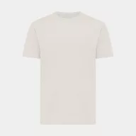   Tricou cu maneca scurta, la baza gatului, Casual, Unisex, iqoniq, 2410E19426, Bumbac, Crem, XXL
