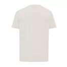 Tricou cu maneca scurta, la baza gatului, Casual, Unisex, iqoniq, 2410E19428, Bumbac, Crem, XXS