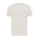 Tricou cu maneca scurta, la baza gatului, Casual, Unisex, iqoniq, 2410E19428, Bumbac, Crem, XXS