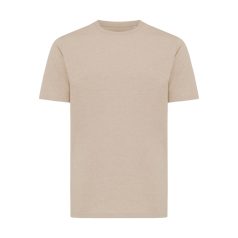   Tricou cu maneca scurta, la baza gatului, Casual, Unisex, iqoniq, 2410E19455, Bumbac, Natur light, XS