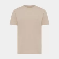   Tricou cu maneca scurta, la baza gatului, Casual, Unisex, iqoniq, 2410E19457, Bumbac, Natur light, 3XL