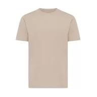   Tricou cu maneca scurta, la baza gatului, Casual, Unisex, iqoniq, 2410E19457, Bumbac, Natur light, 3XL