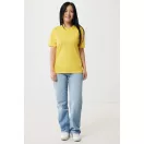 Tricou, Unisex, 2502E10465, iqoniq, Bumbac, Galben, L