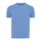 Tricou la baza gatului cu maneca scurta, iqoniq, 2610E15961, Unisex, Bumbac, Albastru Moon, M