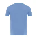 Tricou la baza gatului cu maneca scurta, iqoniq, 2610E15964, Unisex, Bumbac, Albastru Moon, XS
