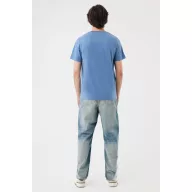   Tricou la baza gatului cu maneca scurta, iqoniq, 2610E15964, Unisex, Bumbac, Albastru Moon, XS
