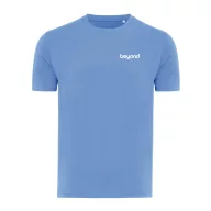   Tricou la baza gatului cu maneca scurta, iqoniq, 2610E15964, Unisex, Bumbac, Albastru Moon, XS