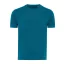 Tricou la baza gatului cu maneca scurta, iqoniq, 2610E15953, Unisex, Bumbac, Albastru Dark Teal, M