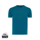 Tricou la baza gatului cu maneca scurta, iqoniq, 2610E15953, Unisex, Bumbac, Albastru Dark Teal, M
