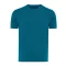 Tricou la baza gatului cu maneca scurta, iqoniq, 2610E15956, Unisex, Bumbac, Albastru Dark Teal, XS