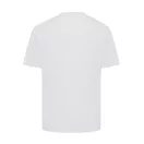Tricou cu maneca scurta, la baza gatului, Casual, Unisex, iqoniq, 2410E19573, Bumbac, Alb, 5XL