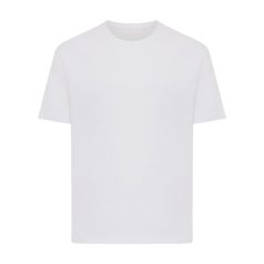   Tricou cu maneca scurta, la baza gatului, Casual, Unisex, iqoniq, 2410E19574, Bumbac, Alb, L