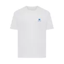 Tricou cu maneca scurta, la baza gatului, Casual, Unisex, iqoniq, 2410E19574, Bumbac, Alb, L