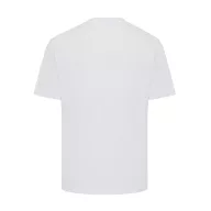  Tricou cu maneca scurta, la baza gatului, Casual, Unisex, iqoniq, 2410E19576, Bumbac, Alb, S