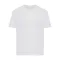 Tricou cu maneca scurta, la baza gatului, Casual, Unisex, iqoniq, 2410E19571, Bumbac, Alb recycled, XXS