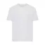 Tricou cu maneca scurta, la baza gatului, Casual, Unisex, iqoniq, 2410E19571, Bumbac, Alb recycled, XXS