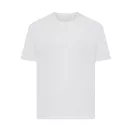 Tricou cu maneca scurta, la baza gatului, Casual, Unisex, iqoniq, 2410E19571, Bumbac, Alb recycled, XXS