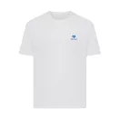 Tricou cu maneca scurta, la baza gatului, Casual, Unisex, iqoniq, 2410E19571, Bumbac, Alb recycled, XXS
