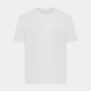 Tricou cu maneca scurta, la baza gatului, Casual, Unisex, iqoniq, 2410E19580, Bumbac, Alb, 3XL