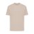 Tricou cu maneca scurta, la baza gatului, Casual, Unisex, iqoniq, 2410E19484, Bumbac, Crem dessert, XXS