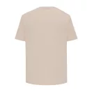 Tricou cu maneca scurta, la baza gatului, Casual, Unisex, iqoniq, 2410E19484, Bumbac, Crem dessert, XXS