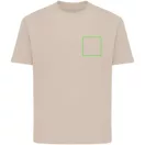 Tricou cu maneca scurta, la baza gatului, Casual, Unisex, iqoniq, 2410E19484, Bumbac, Crem dessert, XXS