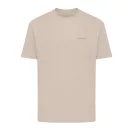 Tricou cu maneca scurta, la baza gatului, Casual, Unisex, iqoniq, 2410E19483, Bumbac, Crem dessert, 3XL