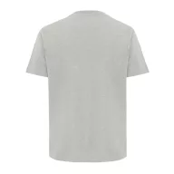   Tricou cu maneca scurta, la baza gatului, Casual, Unisex, iqoniq, 2410E19511, Bumbac, Gri, 4XL
