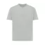 Tricou cu maneca scurta, la baza gatului, Casual, Unisex, iqoniq, 2410E19513, Bumbac, Gri, L