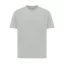 Tricou cu maneca scurta, la baza gatului, Casual, Unisex, iqoniq, 2410E19520, Bumbac, Gri, XXS