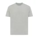Tricou cu maneca scurta, la baza gatului, Casual, Unisex, iqoniq, 2410E19520, Bumbac, Gri, XXS