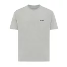 Tricou cu maneca scurta, la baza gatului, Casual, Unisex, iqoniq, 2410E19520, Bumbac, Gri, XXS