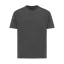 Tricou cu maneca scurta, la baza gatului, Casual, Unisex, iqoniq, 2410E19491, Bumbac, Gri heather anthracite, XS