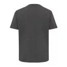 Tricou cu maneca scurta, la baza gatului, Casual, Unisex, iqoniq, 2410E19494, Bumbac, Gri heather anthracite, XXS