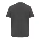 Tricou cu maneca scurta, la baza gatului, Casual, Unisex, iqoniq, 2410E19493, Bumbac, Gri heather anthracite, 3XL