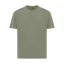 Tricou cu maneca scurta, la baza gatului, Casual, Unisex, iqoniq, 2410E19508, Bumbac, Gri heather, XS