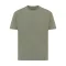 Tricou cu maneca scurta, la baza gatului, Casual, Unisex, iqoniq, 2410E19509, Bumbac, Gri heather, XXL