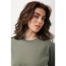 Tricou unisex, 2509E17239, iqoniq, 61x49x0.5 cm, Bumbac, Verde heather, XXS