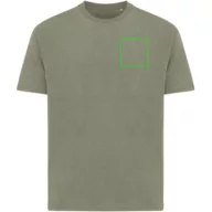   Tricou unisex, 2509E17239, iqoniq, 61x49x0.5 cm, Bumbac, Verde heather, XXS