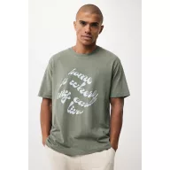   Tricou unisex, 2509E17239, iqoniq, 61x49x0.5 cm, Bumbac, Verde heather, XXS
