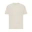Tricou cu maneca scurta, la baza gatului, Casual, Unisex, iqoniq, 2410E19547, Bumbac, Crem natur, XS
