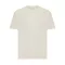 Tricou cu maneca scurta, la baza gatului, Casual, Unisex, iqoniq, 2410E19550, Bumbac, Crem natur, XXS