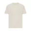Tricou cu maneca scurta, la baza gatului, Casual, Unisex, iqoniq, 2410E19550, Bumbac, Crem natur, XXS