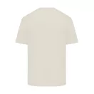 Tricou cu maneca scurta, la baza gatului, Casual, Unisex, iqoniq, 2410E19550, Bumbac, Crem natur, XXS